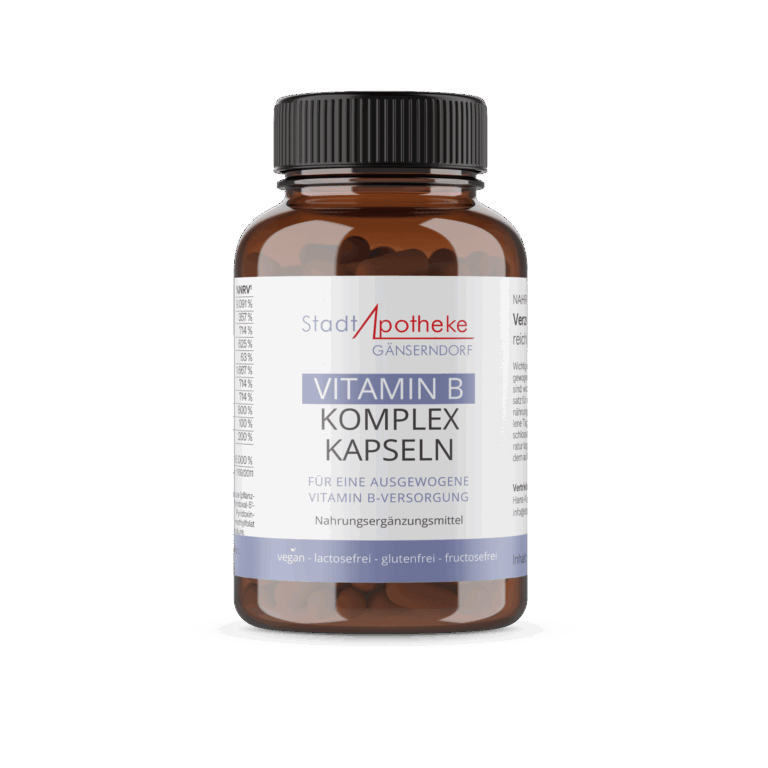 Nahrungsergänzungsmittel Vitamin B Komplex Kapseln Stadtapotheke Gänserndorf